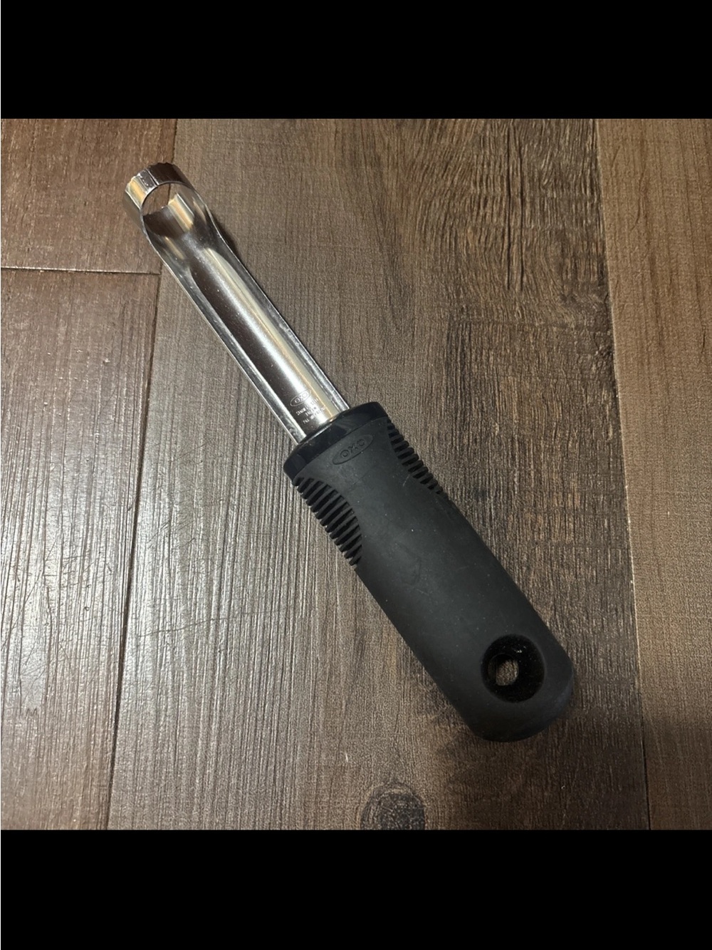 OXO Stainless Steel Apple Corer with Black Handle